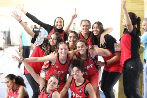 فرحة لاعبات منتخب مصر