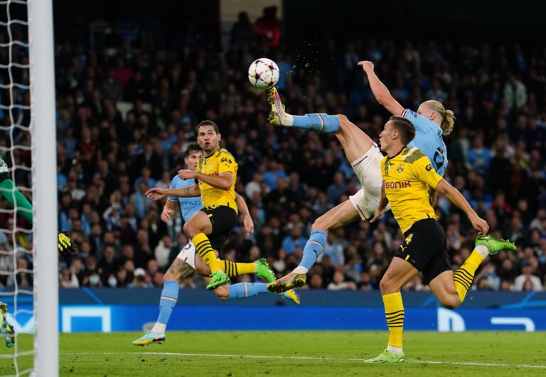 مانشستر سيتي يقتنص فوزاً قاتلاً على بوروسيا دورتموند في دوري أبطال أوروبا
